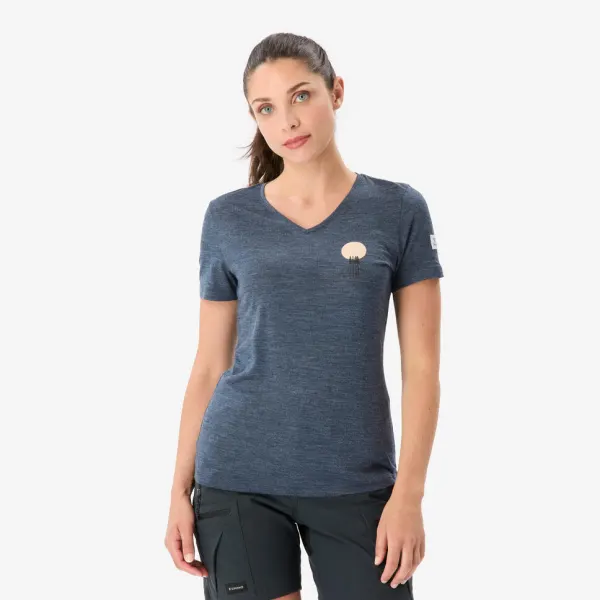 SIMOND Women's Travel 500 Merino Wool T-Shirt - Midnight Blue