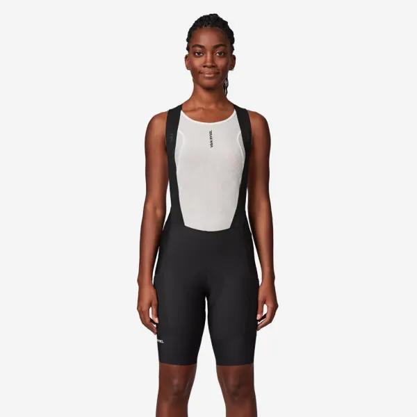 Van Rysel Women's Endurance Road Cycling Bib Shorts - Smoked Black